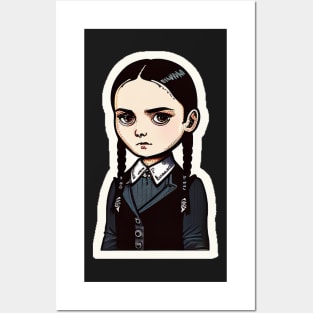 ADDAMS Family, Wednesday-inspired design, Posters and Art